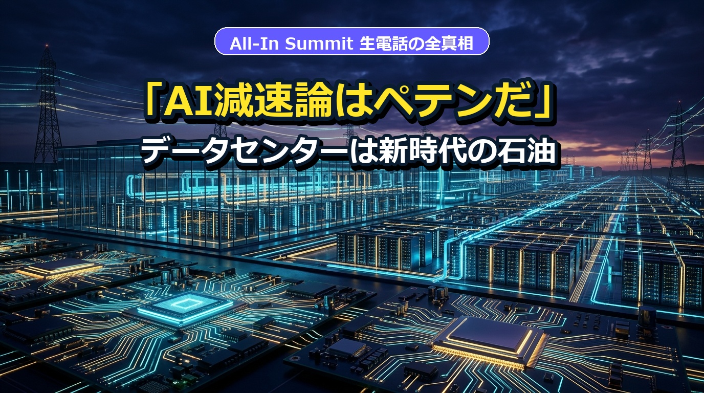 AI減速論はペテンだ データセンターは新時代の石油 AI投資戦略室